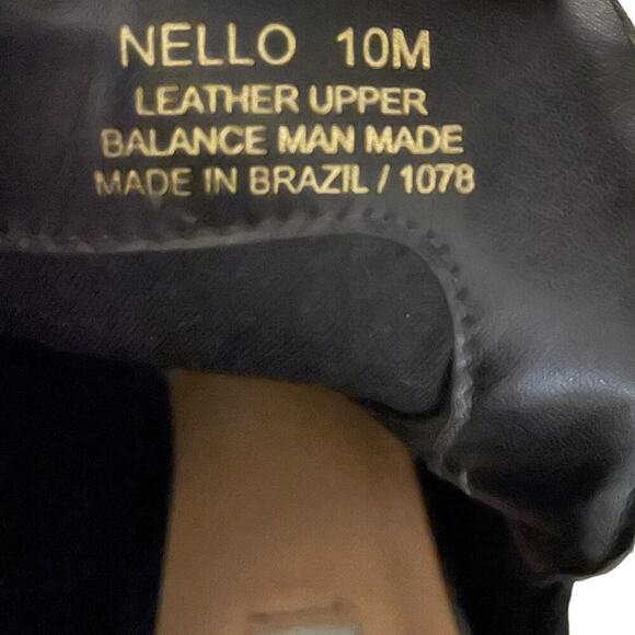 Steve Madden Black Leather Nello Peep Toe Bootie Sz 10 - Picture 3 of 8